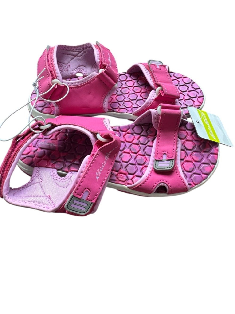 Eddie Bauer Cascadia Sandals Pink Women 3 Youth 1-2 Outdoor Adjustable NWT - Picture 2 of 5